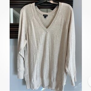 Torrid Oatmeal Super Soft V-neck Sweater 2 / 18/20 / 2X